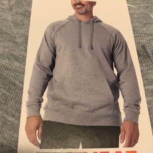 32 degrees heat medium gray hooded sweater